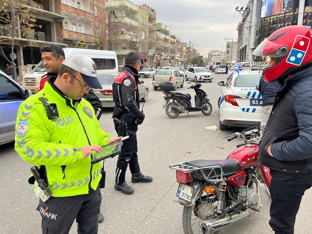 Urfa’da motosiklet denetimi