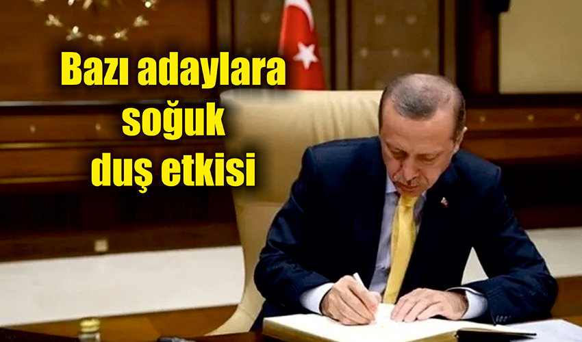 Erdoğan o isimlerin üstünü çizdi mi?