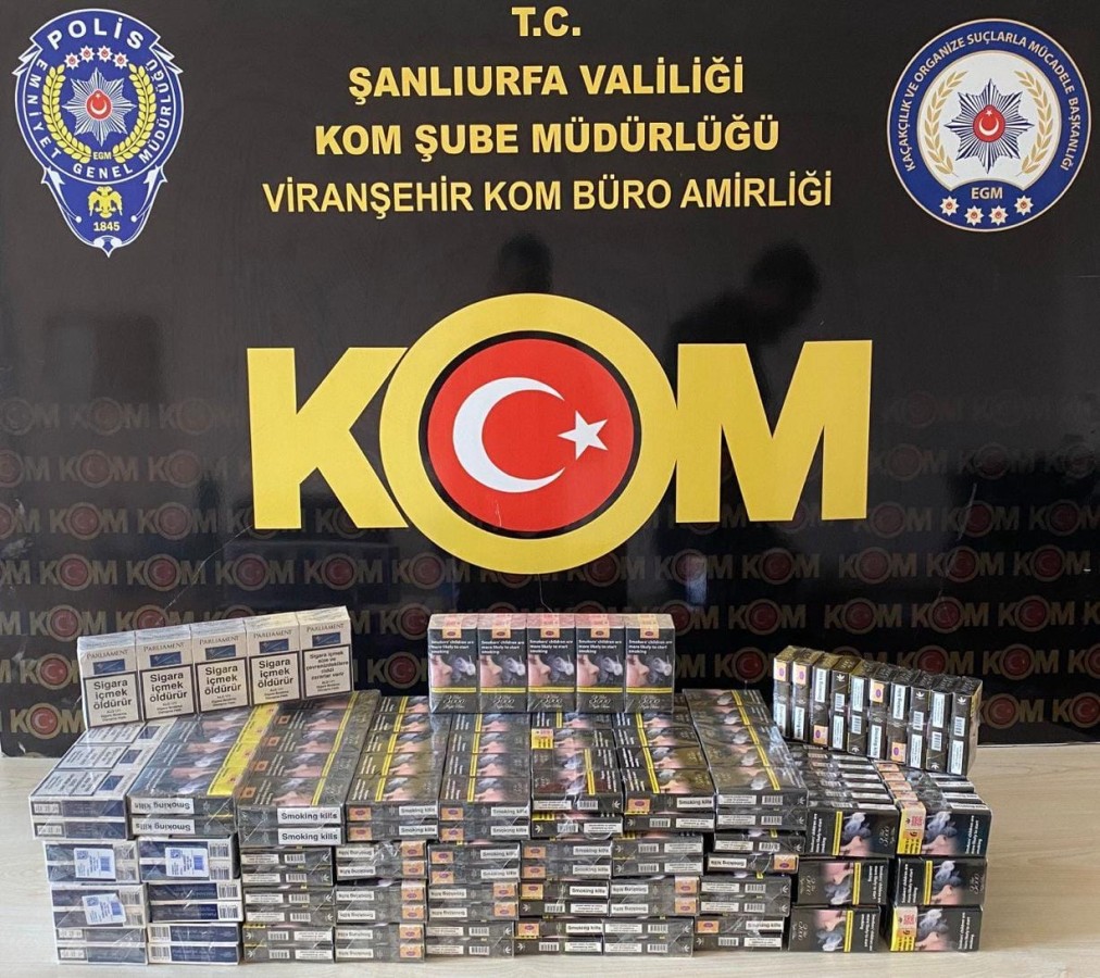 Viranşehir’de gümrük kaçağı sigara operasyonu!