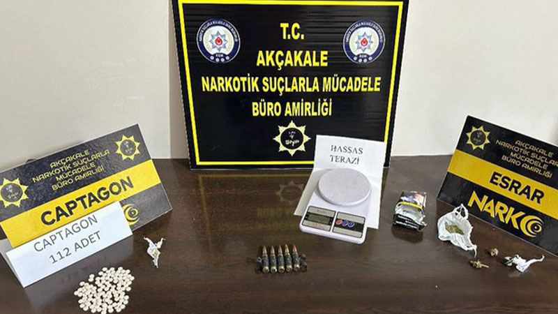 Akçakale'de narkotik operasyonu: 3 gözaltı