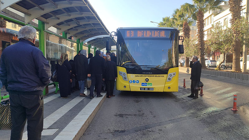 Şanlıurfa’da bayramda toplu taşıma ücretsiz