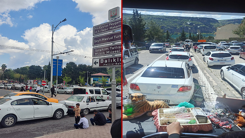 Şanlıurfa’da bayramda trafik çilesi