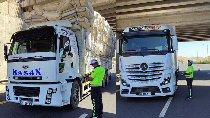 Şanlıurfa'da trafik denetimleri sonucu 5 araca cezai işlem uygulandı